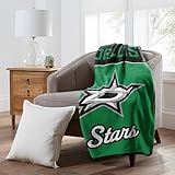 Northwest Officially Licensed Dallas Stars NHL Team Throw Blanket 46″×60″ – Licensed Microfiber Throw with Hockey Logos for Fans, Dorms, Game Day Couches & Fan Caves