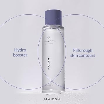 MIZON Hyalugen Water Toner for Deep Hydration and Better Skin Texture with Marine Collagen and Hyaluronic Acid Total Care Korean Skincare(4.39 oz)