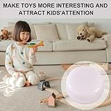 Squeaker Rassel Box Kunststoff transparent 30 Stück weiß Spielzeug mit Glöckchen Quietscher Sound Maker