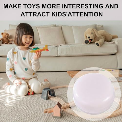 Squeaker Rassel Box Kunststoff transparent 30 Stück weiß Spielzeug mit Glöckchen Quietscher Sound Maker