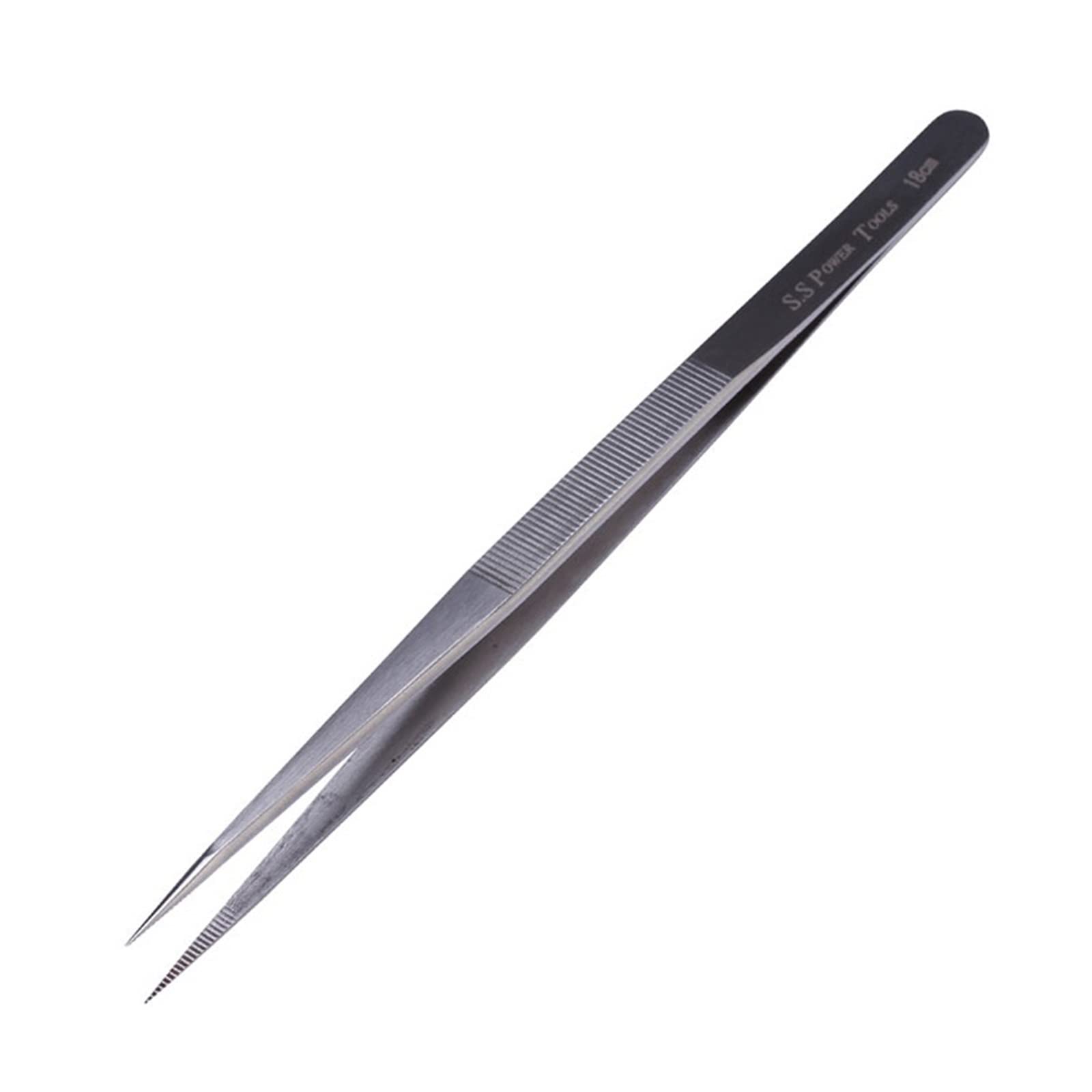 Pęseta do usuwania włosów, 18 cm, długa, precyzyjna pęseta, pęseta ze stali nierdzewnej, do elektronicznych mobilnych narzędzi konserwacyjnych, pęsety
