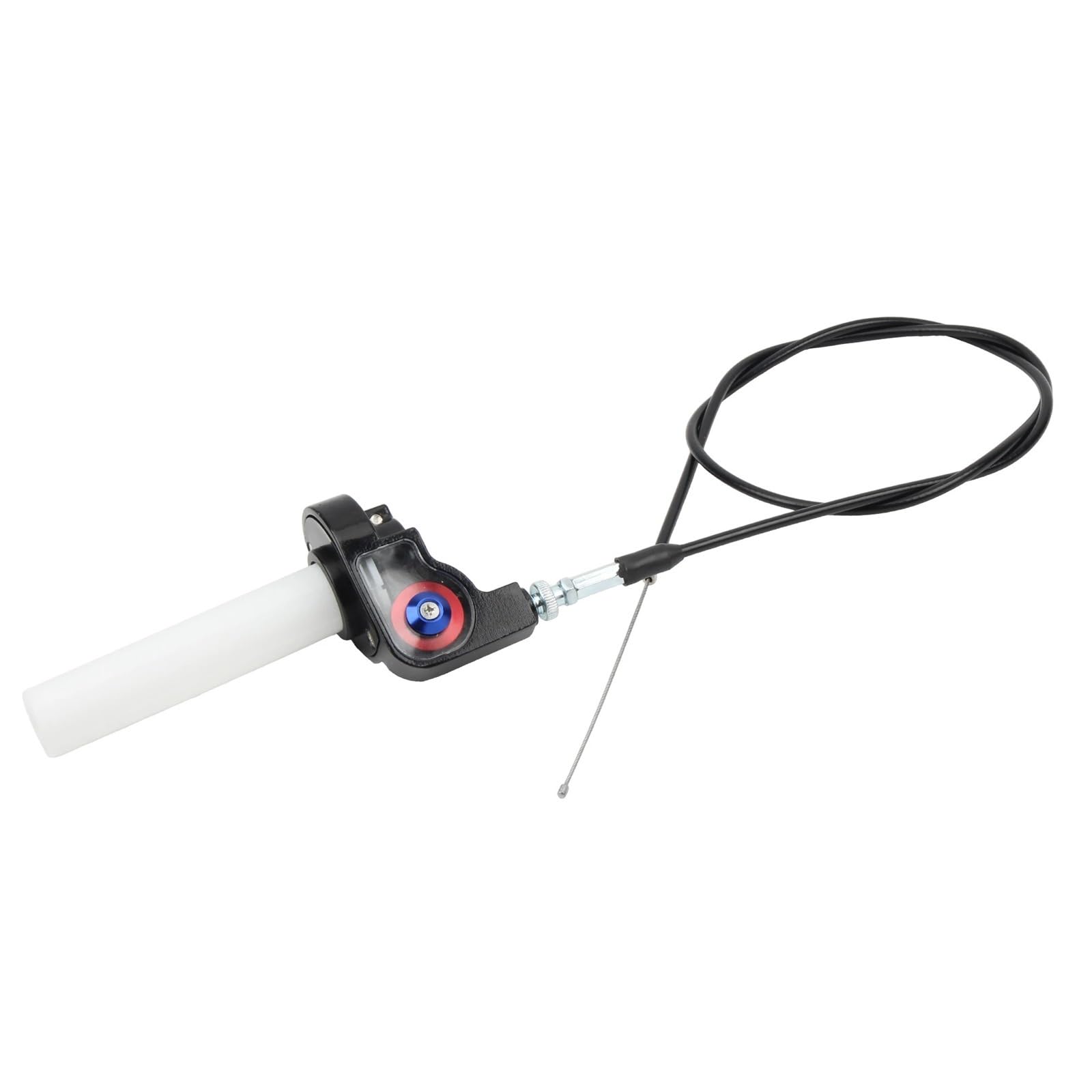 Manopole acceleratore a gas per moto Quick Twist da 7/8 "22mm con cavo 1200mm adatto per Motocross ATV Cavo Della Frizione(Black)