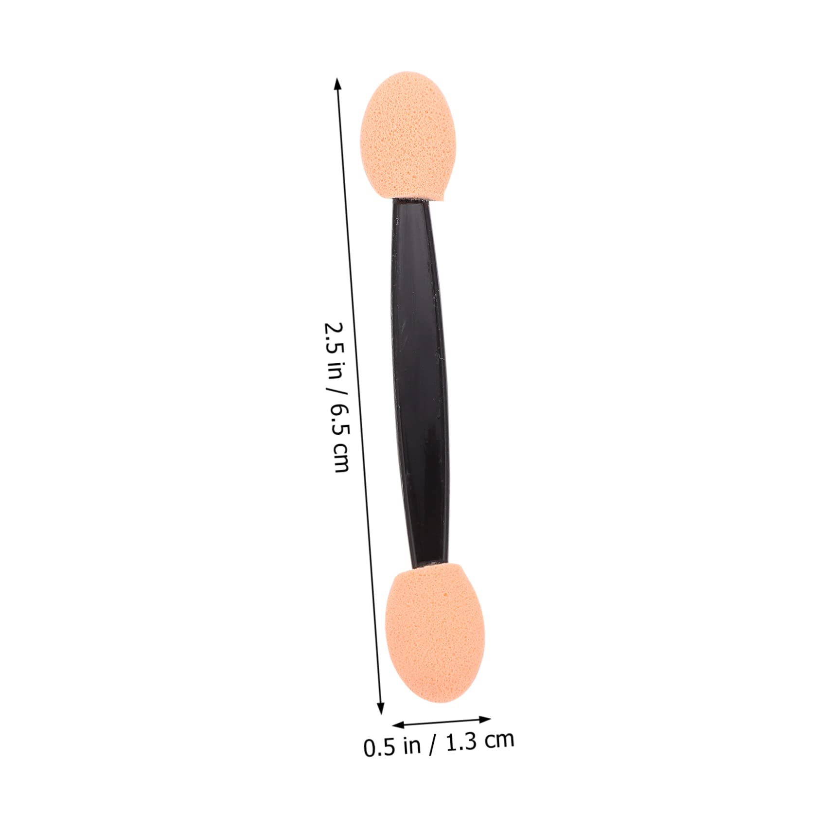 Beatifufu 2sets Eye Makeup Brushes Set Disposable Eyeshadow Applicator Dual-sided Sponge for Eye Shadow 100pcs*2