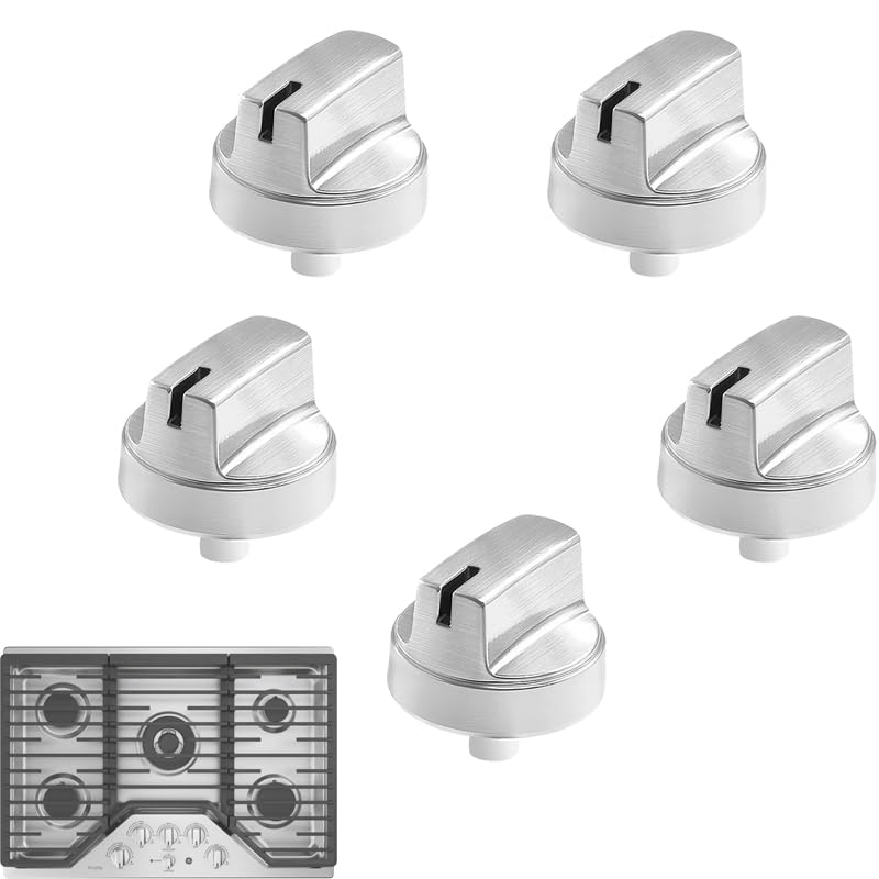 Updated WB03X29354 Knobs Replacements for GE Gas Profile Stove PGP7030SL1SS PGP7036SL1SS etc. Range Knobs for 4363588 AP5989029 PS1172908 etc. Durable & Easy Installation 5Pack(Not Universal)