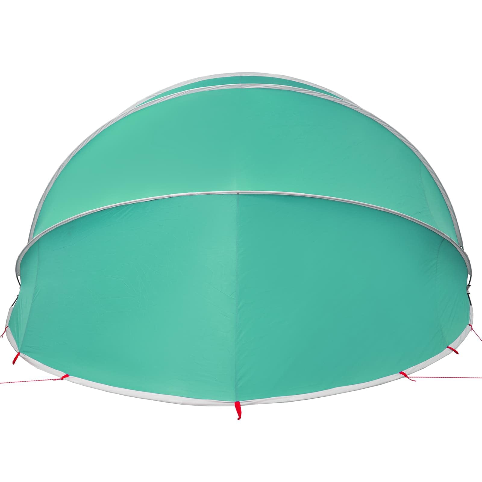 Cupola pieghevole in fibra di vetro resistente ai raggi UV, 546 x 516 x 250 cm, con borsa per il trasporto e tiranti per un facile montaggio e protezione dal sole e dalle intemperie.