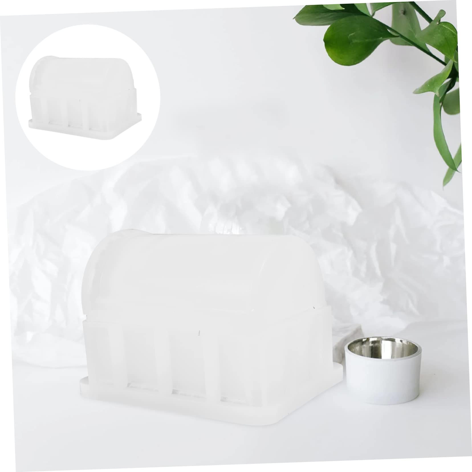 jojofuny 4 Set Stampo Silicone per Fai da Te Baule Del Set Completo per Artigianato Epoxy Mold per Scatola Porta Gioielli Flessibile e Resistente per Progetti Creativi