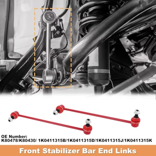 Buje de barra estabilizadora delantera 1K0411315J par de gomas de suspension para A3 y TT 6