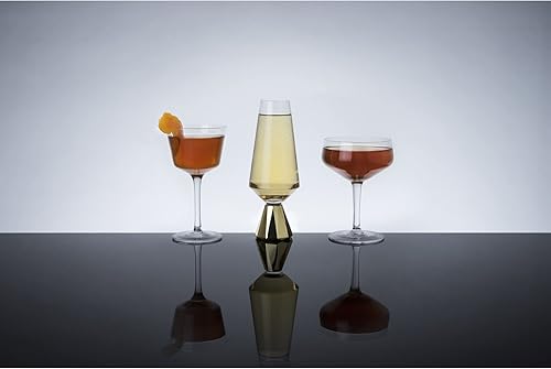 Miniatura 7 de Viski - Copas de brandy de 127 cm cupé talla única  Copas Coupé Amaro Spritz, Copas Coupé, Cupé - Juego de 4, Juego de 2, Multicolor, anteojos
