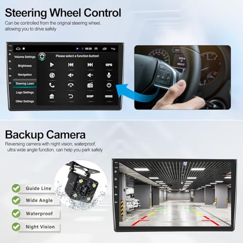 Radio de coche Android 13 5G-WiFi de 9 pulgadas para Ford Focus Mk2 y Mk3 6