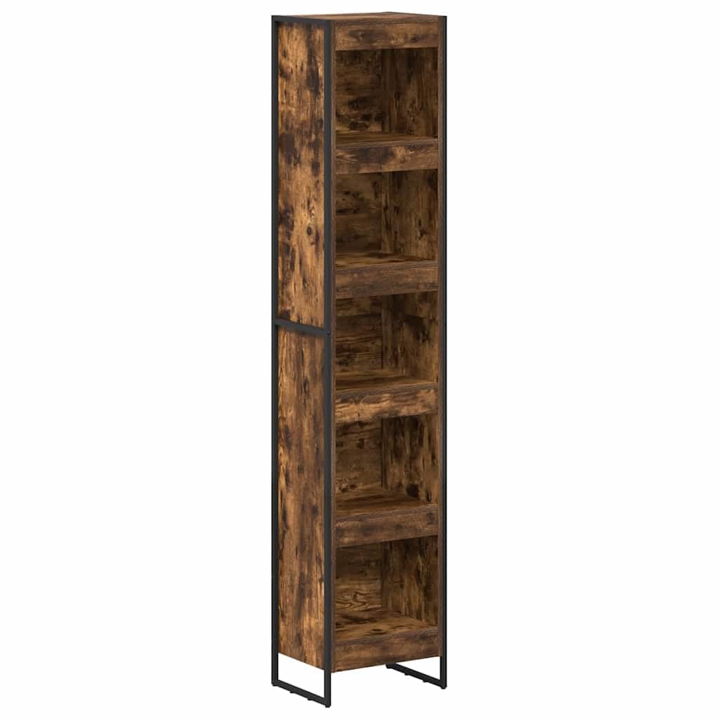 Générique Bibliotheque Bois Ingenierie 40x30x189,5 cm Chene Fume