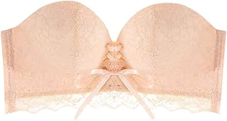 NHNKB Push Up Bra Underwear Red Briefs Lace Bra Strapless String Bandeau Pregnant Clothing Strapless Bra Large Sizes Dirndl Bra Push Up
