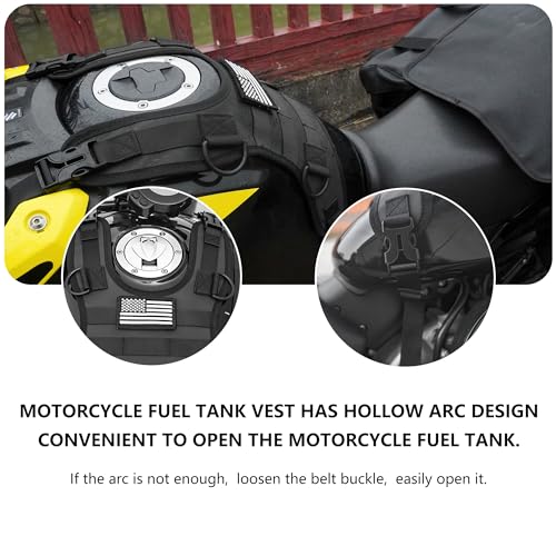 Riasdy Bolsa universal para tanque de motocicleta/base de montagem - bolsas de montagem, bolsas tras