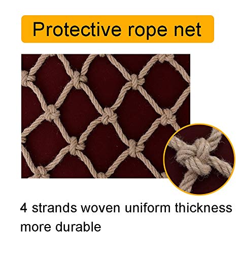 Filet de jute chanvre robuste Tai protection balcon escalade anti oiseaux