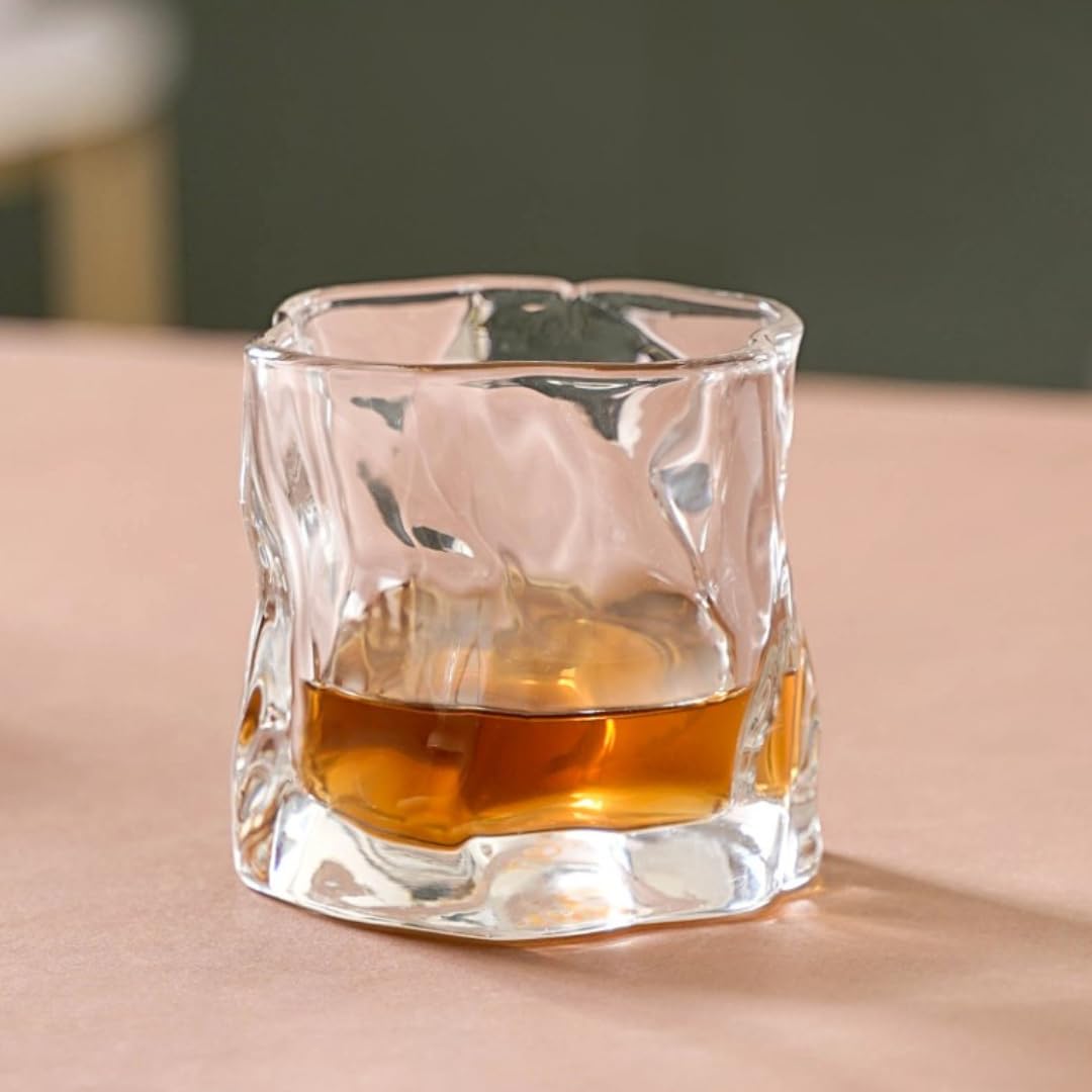 Prism Cut Whiskey Glasses - Set of 6 -20 Prism Cut Whiskey Glasses - Set of 6 -20