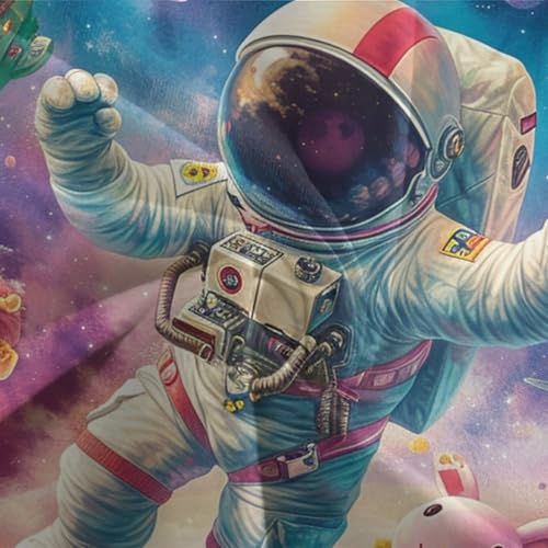 Parure astronaute 3D en microfibre pour décorer la chambre ado - 7