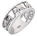 Sterling Silver Elephant Family Migration Ring 925 Size 8