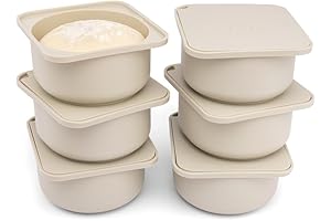 Pizza Dough Proofing Containers (Set of 6)