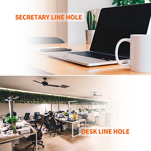 Desk Grommet 2 Inch, Plastic Desk Cord Cable Hole Cover Grommet - 10 Packs, Black #TOP3