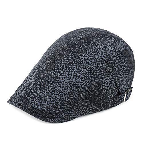 VoilaLove Casquette Gavroche Réglable Chaud en Coton pour Hommes Casquette Plate Béret Chapeau Duckbill Hat Lvy Irish Hats (Noir) Cover