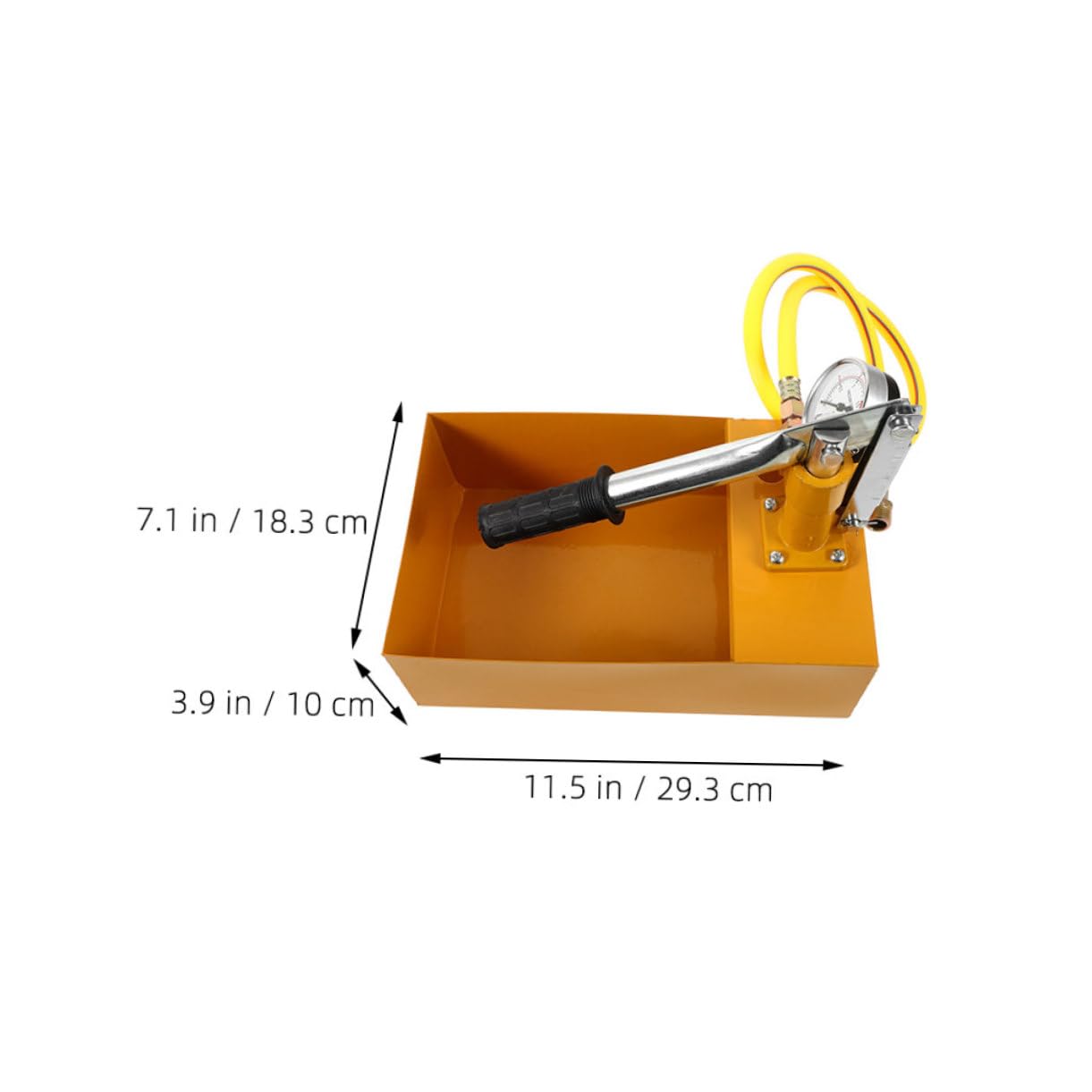 Alipis Bomba de Prueba de Presión de Agua Manual para Tuberías Ppr, Aluminio, con Manómetro, Adecuado para Obras y Reformas del Hogar | Manómetro Integrado, Comprobador de Presión Hidráulica, Uso en Reformas y Obras