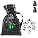 POWER BEAST Dungeon Bolsa para Dados rol, Dados con Sangre de Dragon, Juegos de Mesa, Dungeons and Dragons, DND, RPG, MTG, Juegos de rol, Dados de rol. (Verde)