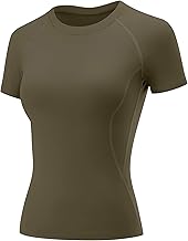 Rapbin T Shirt Damen Sport Top Gym Oberteil Yoga Rundhals Leicht Atmungsaktiv Sportshirt Workout Running Funktionsshirt Sommer Fitness Laufshirt
