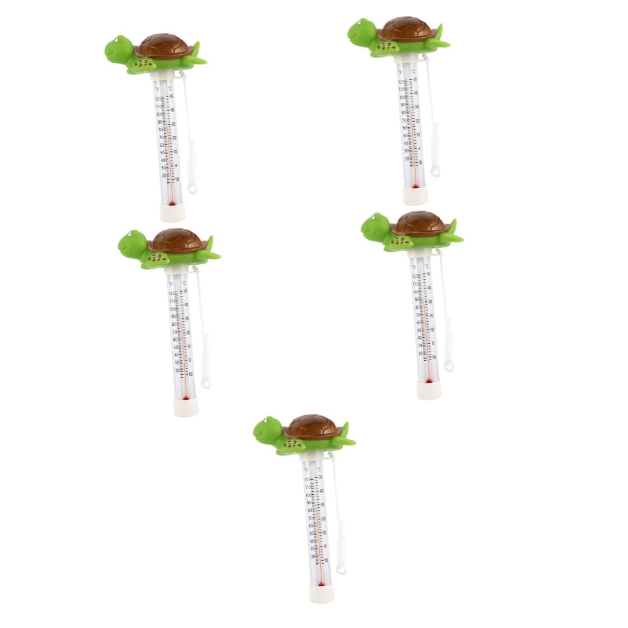 TOYANDONA 5 Pièces Thermomètre Flottant pour Mesure Précise Celsius Fahrenheit pour Aquariums Design Sûr Pratique