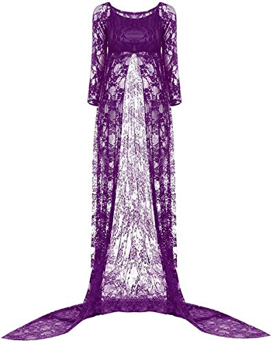 Vestir Disparar Mujeres Embarazadas Fotografía Apoyos De La Foto Mode Básicos Del Vestido Del Cordón De Maternidad Mujer Del Vestido Vestido De Maternidad De Maternidad Longitud Vestido De Encaje Cover