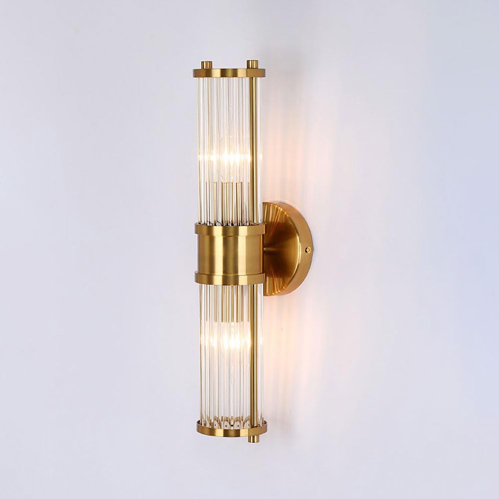 SXECAEPS d Wall Sconce Ribbed Glass Light Fixture Modern Vanity Lamp Hardwired Sconces Lighting Indoor E27 Mount Lights for Living Room Bedroom Mirror Lamps
