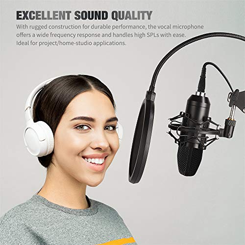 Usb Microphone Kit, Professional Streaming Podcast Pc Condenser Computer Mic For Gaming, Youtube Video, Recording Music, Voice Over, Karaoke, Studio Mic Bundle With Adjustable Arm Stand Shock Mount #TOP4