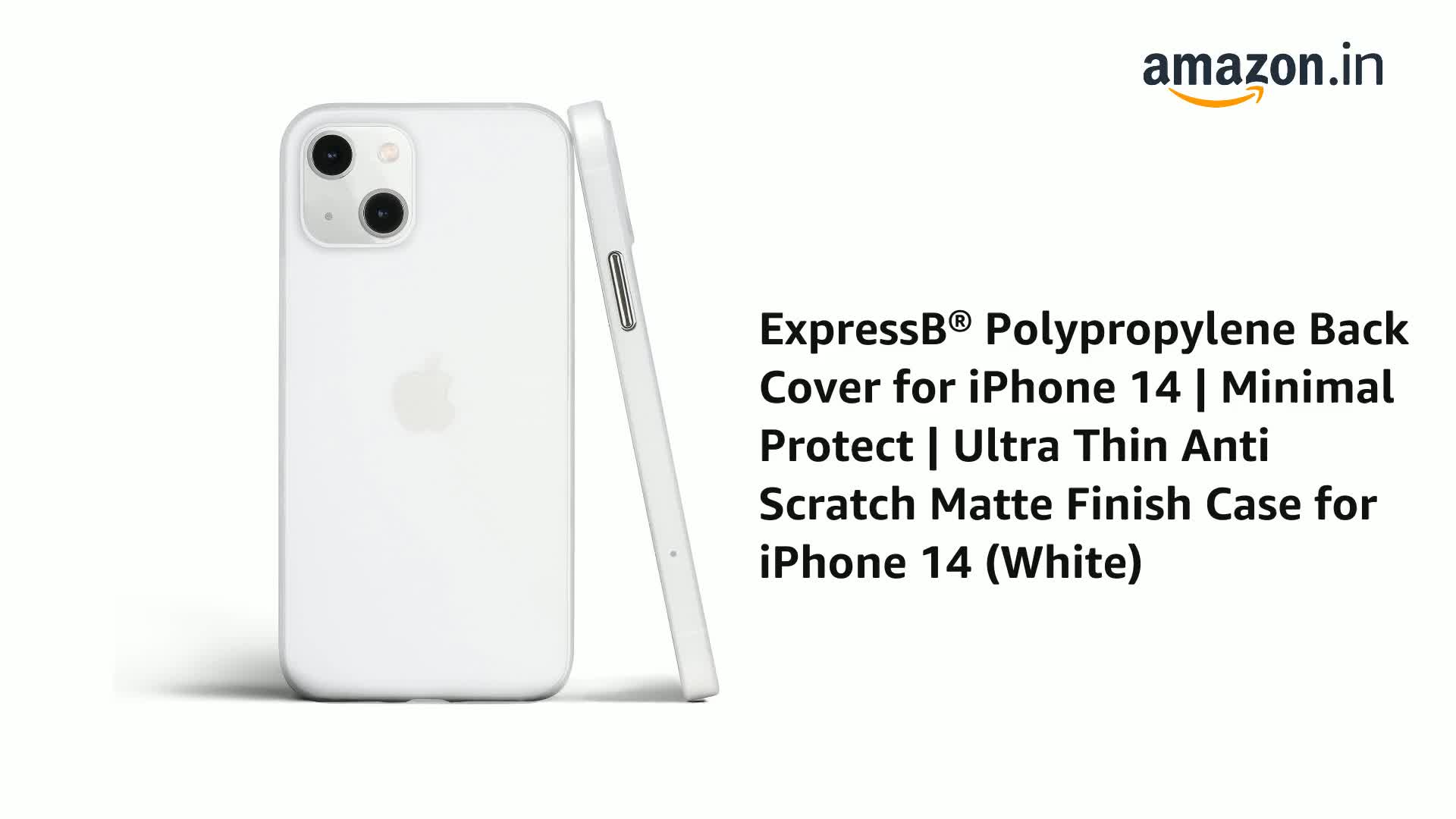 ExpressB® Polypropylene Back Cover for iPhone 14 | Minimal Protect