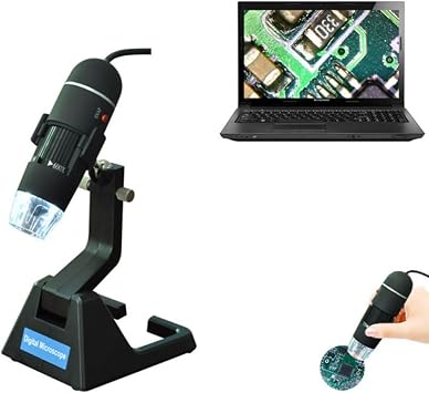 USB Digital Microscope 25x-600x with 8 White LED Lights
