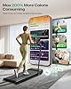 UREVO Strol 2E Smart 2-in-1 Folding Treadmill, Compact Walking Pad with Safety Handle, Plug and Play, Dual LED Display, Workout APP, Walking or Running for Home Office, Remote Included, Flaxen
