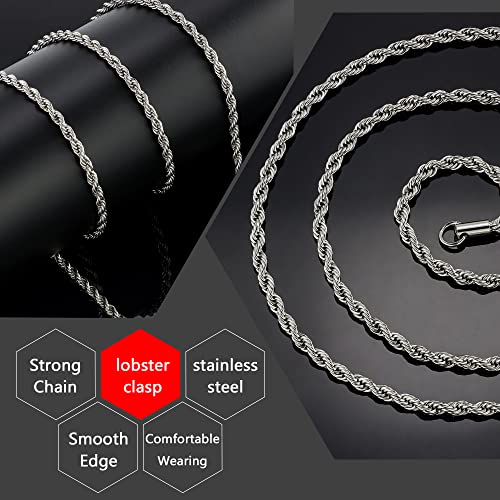 Holyfast JN00646SR042201 Twist Chain Necklace 4Mm 22Inches thumb #2