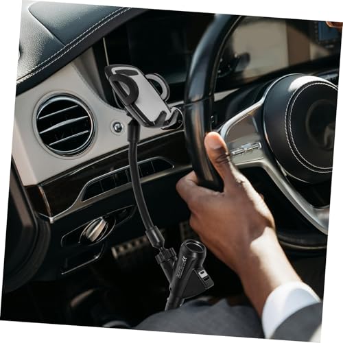Soporte de teléfono móvil para coche doble USB que protege de rayones 5