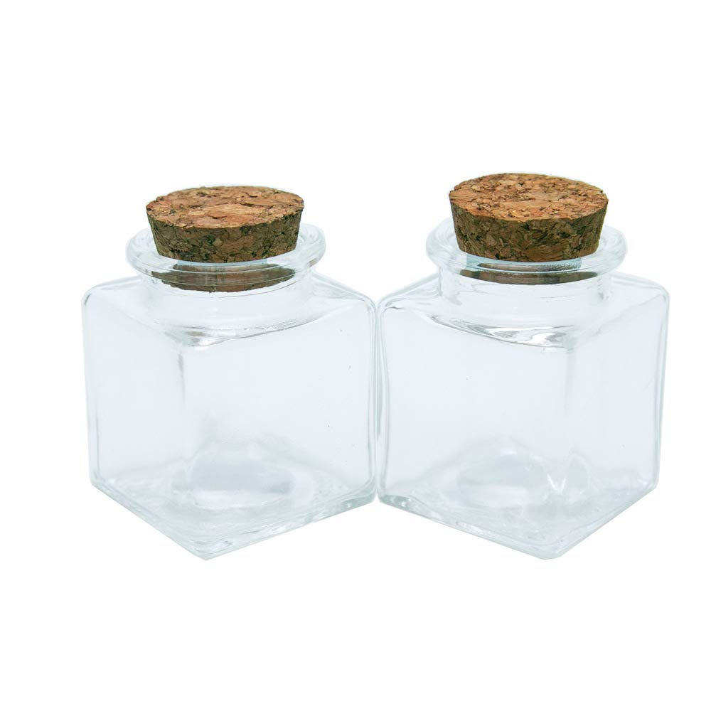 24pcs Leere Glasflaschen Mit Korken Fläschchen Gläser Behälter für Lebensmittel Flüssigkeit Geschenke Lagerung 50ml Glasflaschen Großhandel.
