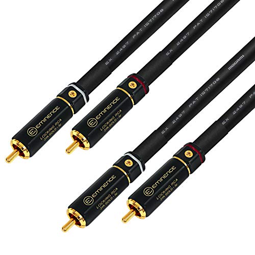WORLDS BEST CABLES 1 Foot - Audiophile High-Definition Audio Interconnect Cable Pair Custom