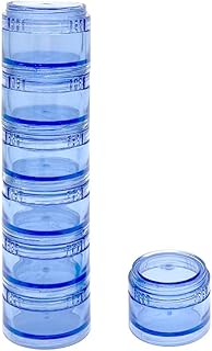 HaiSea Weekly Travel Pill Planner-Monthly Pill Organizer, Daily Month Pill Box-Separate AM/PM Compartments Colors Vary (Blue)