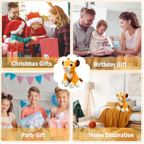 Löwe Simba Kuscheltier - König der Löwen Plüsch für Kinder Fans, Geburtstag und Weihnachten