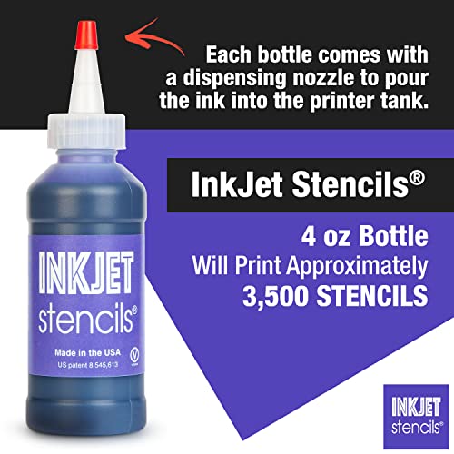 Tattoo Inkjet Stencil Ink - Revolutionary Stencils Printer Ink For Tattoos - 4 Oz Bottle #TOP5
