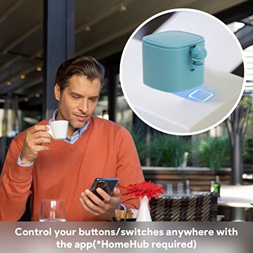 Smart Switch Button Pusher, Smart Bluetooth Fingerbot Wireless Bluetooth Control Switch Button, Wireless App Or Timer Control, Voice Control, For Garage Door Light Fan(Blue) #TOP4