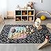 Maasechs 3.3 x 4 ft Composition Notebook Rug Classroom Decor Educational Area Rug Back to School Kid Reading Calming Corner Soft Fluffy Pastel Play Carpet for Nursery Playroom