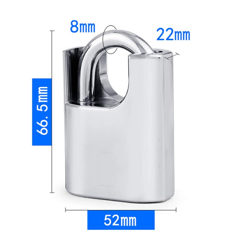 kłódka, Klucz ze stali stopowej, zamek odporny na rdzę i kradzież, szerokość 43 mm, 52, 62(62mm)