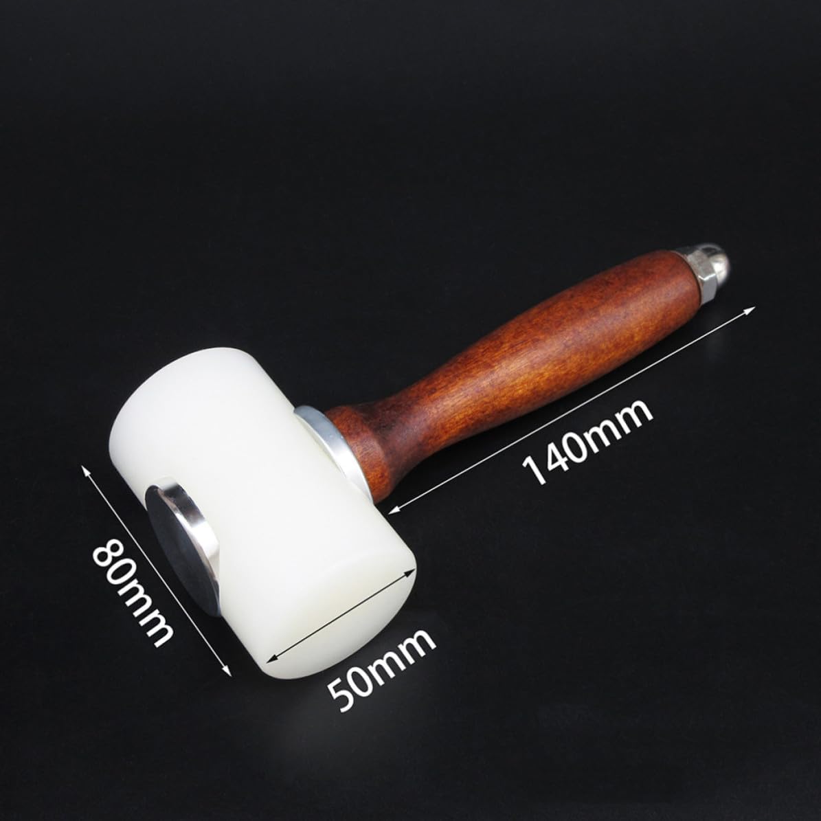 Nylon Carving Hammer DIY with Wooden Handle T Shaped for Leathercraft