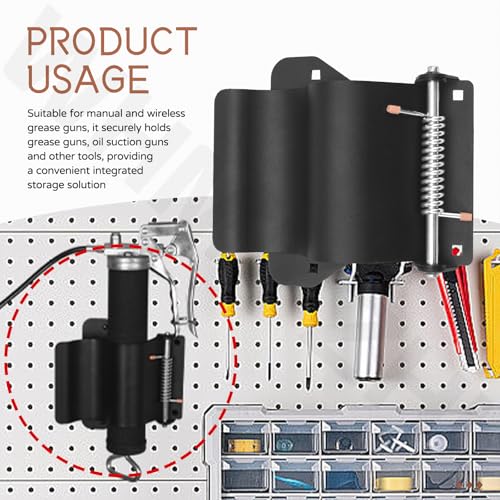 Support de pistolet à graisse robuste anti-vibration à visser - 7