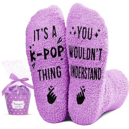 HAPPYPOP Kpop Gifts for Women - K Pop Socks for K-pop Fans Music Lovers, Kpop Korean Merch for Teen...