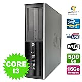 Intel Core i3 – 530 2,93 GHz – 2 Herzen – 16 GB DDR3 RAM – Festplatte 500 GB SATA – DVD-Player – WiFi USB Dongle – Windows 7 Pro – Garantie: 6 Monate