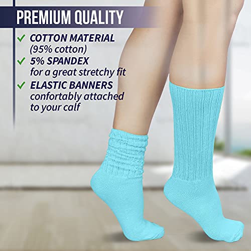 MDR Distributors GERVRA Slouch Socks Lightweight for Women & Men One Size (9–11), Made in USA, 1 Pair4
