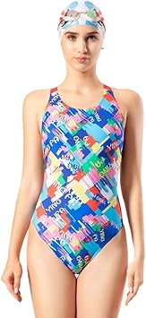 Amazon Co Jp Yingfa 競泳水着 レディース ハイレグ スクール水着 フィットネス水着 女性用 練習用 水着 学生 花柄 可愛い 水着 Yf701 服 ファッション小物