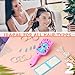 Disney Detangle Hair Brush for Women Teenagers Girls, Paddle Brush and Compact Mirror Set - Gifts for Girls (Pink/Blue Stitch)
